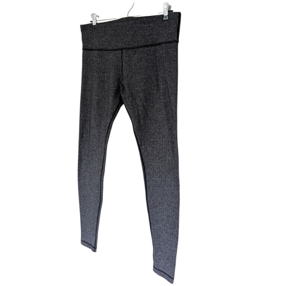Lululemon Wunder Under Pant Low-Rise Heathered Herringbone Black 9/14 Women 10 - Picture 5 of 13